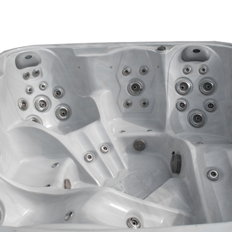 JACUZZI OGRODOWE WANNA SPA751 BIAŁY MARMUR OBUDOWA ANTRACYT 210x210 CM JACUZZI OGRODOWE WANNA SPA751 BIAŁY MARMUR OBUDOWA ANTRACYT 210x210 CM