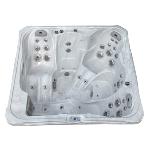 JACUZZI OGRODOWE WANNA SPA751 BIAŁY MARMUR OBUDOWA ANTRACYT 210x210 CM JACUZZI OGRODOWE WANNA SPA751 BIAŁY MARMUR OBUDOWA ANTRACYT 210x210 CM