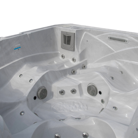 JACUZZI OGRODOWE WANNA SPA751 BIAŁY MARMUR OBUDOWA ANTRACYT 210x210 CM JACUZZI OGRODOWE WANNA SPA751 BIAŁY MARMUR OBUDOWA ANTRACYT 210x210 CM