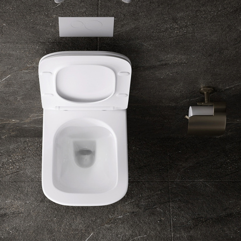 MISKA WC WISZĄCA RIMLESS AQUA-WH-03 BIAŁA DESKA WOLNOOPADAJĄCA DUROPLAST POWYSTAWOWA MISKA WC WISZĄCA RIMLESS AQUA-WH-03 BIAŁA DESKA WOLNOOPADAJĄCA DUROPLAST POWYSTAWOWA