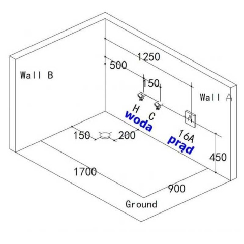 WANNA Z HYDROMASAŻEM NEVADA 912 BIAŁA 170x90 CM WANNA Z HYDROMASAŻEM NEVADA 912 BIAŁA 170x90 CM