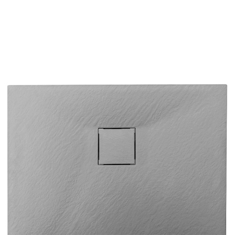 BRODZIK PRYSZNICOWY KAMIENNY PROSTOKĄTNY SLIM RIKO SZARY 130x90 CM
