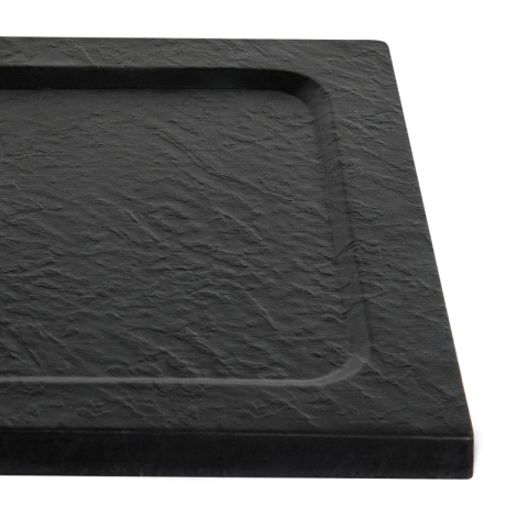 BRODZIK PRYSZNICOWY KAMIENNY PROSTOKĄTNY SLIM SILK CZARNY 100x80 CM BRODZIK PRYSZNICOWY KAMIENNY PROSTOKĄTNY SLIM SILK CZARNY 100x80 CM