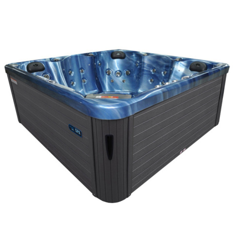 JACUZZI OGRODOWE WANNA SPA750 NIEBIESKA FALA OBUDOWA SZARA 200x200 CM