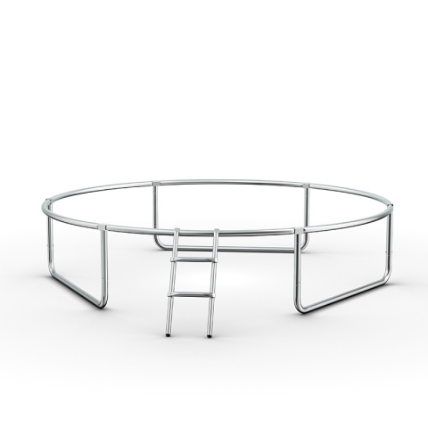 TRAMPOLINA OGRODOWA DLA DZIECI SKY 10FT CZARNO/NIEBIESKA 305 CM