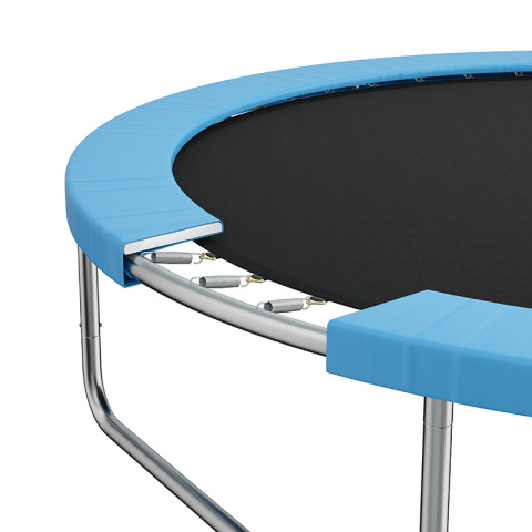 TRAMPOLINA OGRODOWA DLA DZIECI SKY 10FT CZARNO/NIEBIESKA 305 CM