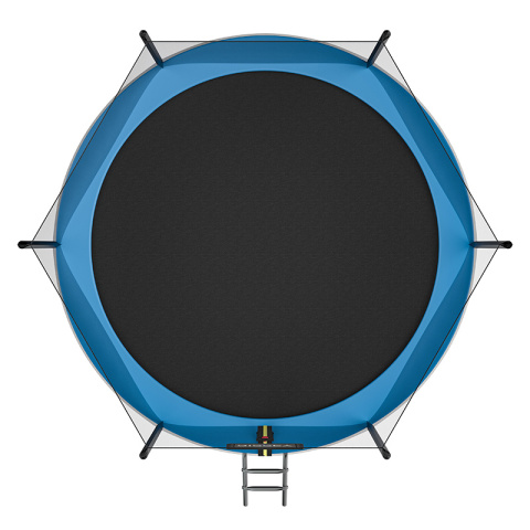 TRAMPOLINA OGRODOWA DLA DZIECI SKY 10FT CZARNO/NIEBIESKA 305 CM