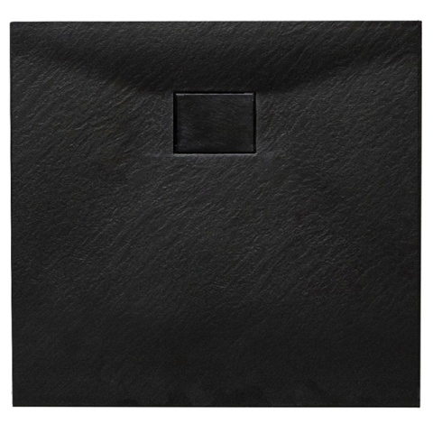 BRODZIK PRYSZNICOWY KAMIENNY KWADRATOWY SLIM JUKO CZARNY 80x80 CM BRODZIK PRYSZNICOWY KAMIENNY KWADRATOWY SLIM JUKO CZARNY 80x80 CM