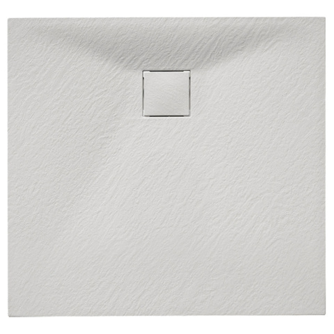 BRODZIK PRYSZNICOWY KAMIENNY KWADRATOWY SLIM RIKO BIAŁY 80x80 CM BRODZIK PRYSZNICOWY KAMIENNY KWADRATOWY SLIM RIKO BIAŁY 80x80 CM