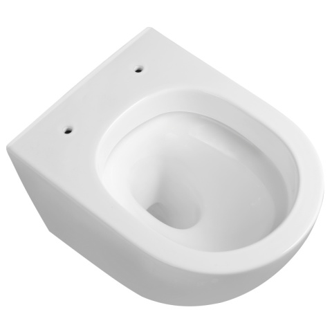 MISKA WC WISZĄCA TORNADO FLOW-WH-TR-02 BIAŁA DESKA WOLNOOPADAJĄCA DUROPLAST