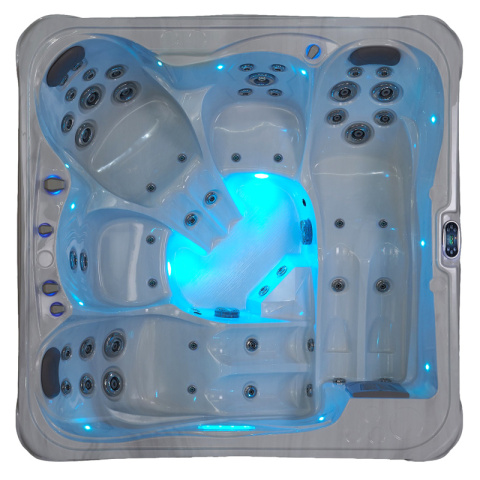 JACUZZI OGRODOWE WANNA SPA751 BIAŁY MARMUR OBUDOWA ANTRACYT 210x210 CM JACUZZI OGRODOWE WANNA SPA751 BIAŁY MARMUR OBUDOWA ANTRACYT 210x210 CM