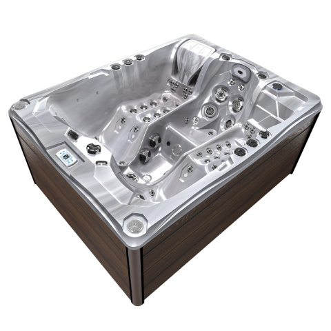 JACUZZI OGRODOWE WANNA SPA754 CAPPUCCINO OBUDOWA BRĄZOWA DESKA F21