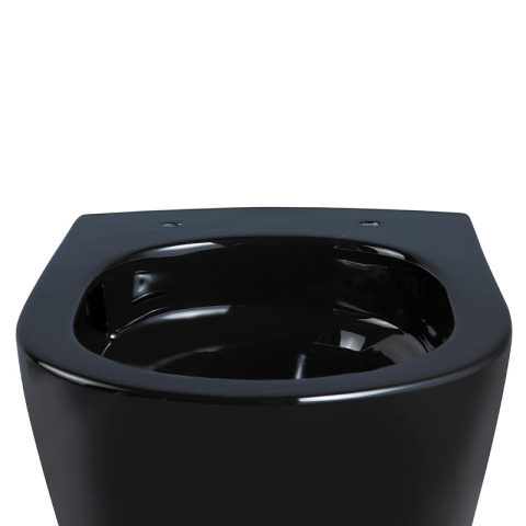 MISKA WC WISZĄCA TORNADO FLOW-BL-TR-02 CZARNA DESKA WOLNOOPADAJĄCA DUROPLAST MISKA WC WISZĄCA TORNADO FLOW-BL-TR-02 CZARNA DESKA WOLNOOPADAJĄCA DUROPLAST