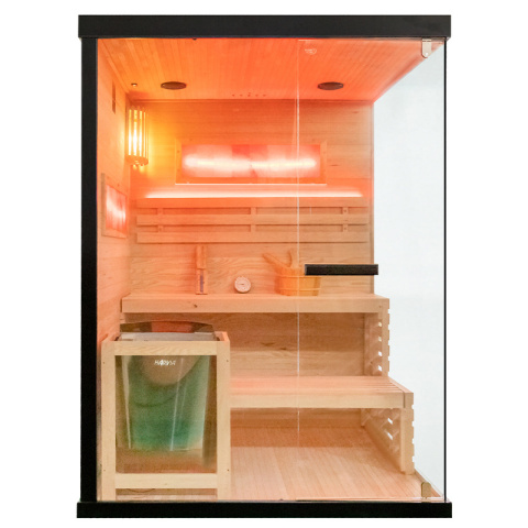 SAUNA FIŃSKA WYSOKOTEMPERATUROWA Z PIECEM LARK3/HARVIA 4,5KW 3-4 OSOBOWA 140x150 CM SAUNA FIŃSKA WYSOKOTEMPERATUROWA Z PIECEM LARK3/HARVIA 4,5KW 3-4 OSOBOWA 140x150 CM