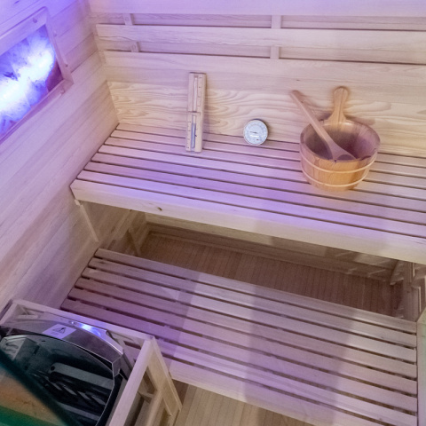 SAUNA FIŃSKA WYSOKOTEMPERATUROWA Z PIECEM LARK3/HARVIA 4,5KW 3-4 OSOBOWA 140x150 CM SAUNA FIŃSKA WYSOKOTEMPERATUROWA Z PIECEM LARK3/HARVIA 4,5KW 3-4 OSOBOWA 140x150 CM