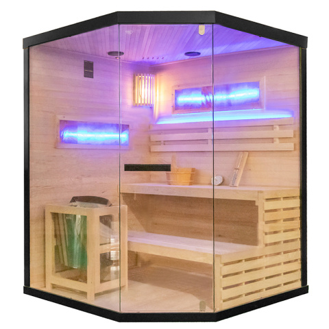 SAUNA FIŃSKA WYSOKOTEMPERATUROWA Z PIECEM LARK4/HARVIA 6KW 4-5 OSOBOWA 150x150 CM SAUNA FIŃSKA WYSOKOTEMPERATUROWA Z PIECEM LARK4/HARVIA 6KW 4-5 OSOBOWA 150x150 CM