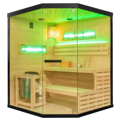 SAUNA FIŃSKA WYSOKOTEMPERATUROWA Z PIECEM LARK4/HARVIA 6KW 4-5 OSOBOWA 150x150 CM SAUNA FIŃSKA WYSOKOTEMPERATUROWA Z PIECEM LARK4/HARVIA 6KW 4-5 OSOBOWA 150x150 CM