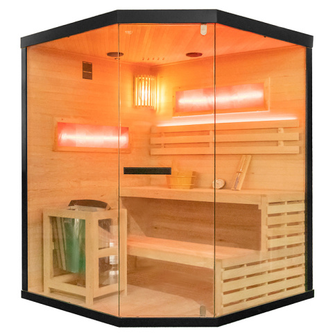 SAUNA FIŃSKA WYSOKOTEMPERATUROWA Z PIECEM LARK4/HARVIA 6KW 4-5 OSOBOWA 150x150 CM SAUNA FIŃSKA WYSOKOTEMPERATUROWA Z PIECEM LARK4/HARVIA 6KW 4-5 OSOBOWA 150x150 CM