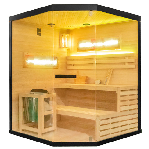 SAUNA FIŃSKA WYSOKOTEMPERATUROWA Z PIECEM LARK4/HARVIA 6KW 4-5 OSOBOWA 150x150 CM SAUNA FIŃSKA WYSOKOTEMPERATUROWA Z PIECEM LARK4/HARVIA 6KW 4-5 OSOBOWA 150x150 CM