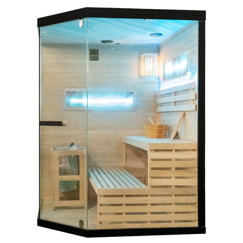 SAUNA FIŃSKA WYSOKOTEMPERATUROWA Z PIECEM LARK4/HARVIA 6KW 4-5 OSOBOWA 150x150 CM SAUNA FIŃSKA WYSOKOTEMPERATUROWA Z PIECEM LARK4/HARVIA 6KW 4-5 OSOBOWA 150x150 CM