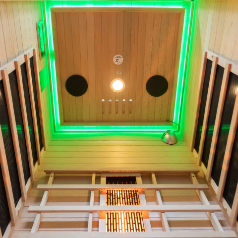 SAUNA SUCHA INFRARED NISKOTEMPERATUROWA ALTA1 1-2 OSOBOWA 90x90 CM SAUNA SUCHA INFRARED NISKOTEMPERATUROWA ALTA1 1-2 OSOBOWA 90x90 CM