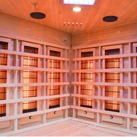 SAUNA SUCHA INFRARED NISKOTEMPERATUROWA ALTA4 4-5 OSOBOWA 150x150 CM