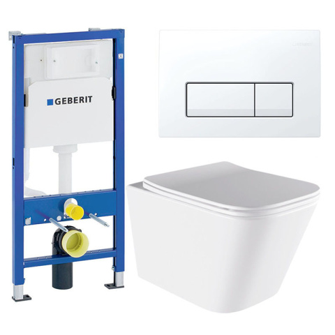 ZESTAW PODTYNKOWY WC STELAŻ GEBERIT DUOFIX MISKA AQUA-WH-03 PRZYCISK DELTA 50 BIAŁY ZESTAW PODTYNKOWY WC STELAŻ GEBERIT DUOFIX MISKA AQUA-WH-03 PRZYCISK DELTA 50 BIAŁY